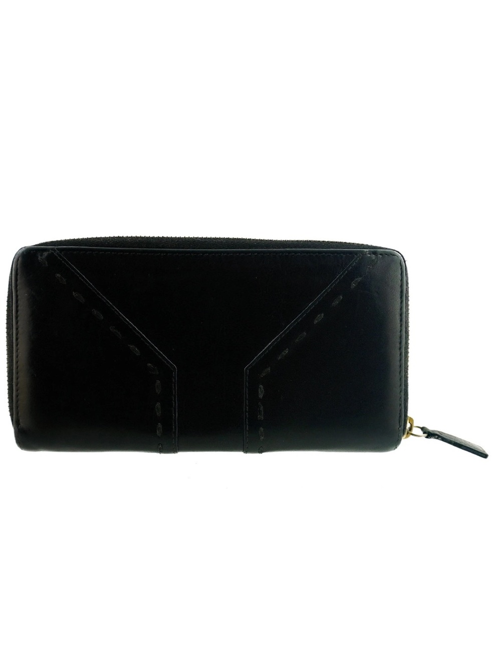 YSL vintage Classic Black Leather Wallet all inclusive EUC $1599 retail - Picture 4 of 14